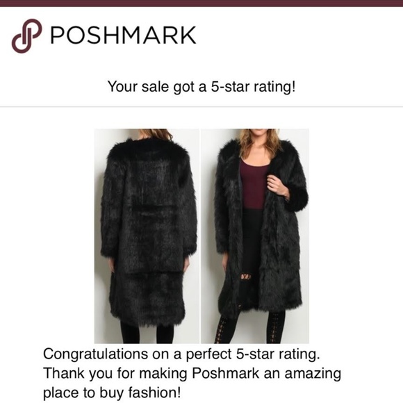 LAST 1 XS! ! BLACK FAUX FUR LONG COAT! - Picture 4 of 5